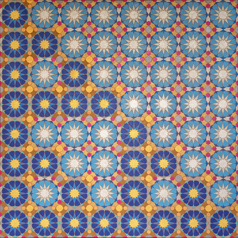 "XOR Logic." Acrylic on canvas. 122x122 cm (48x48 in.)